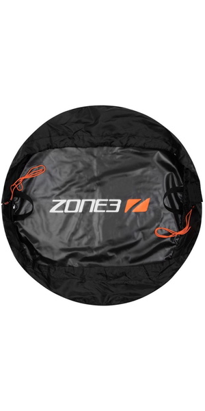 2026 ZONE3 Wetsuit Changing Mat RA24WSCM101 - Black / Orange